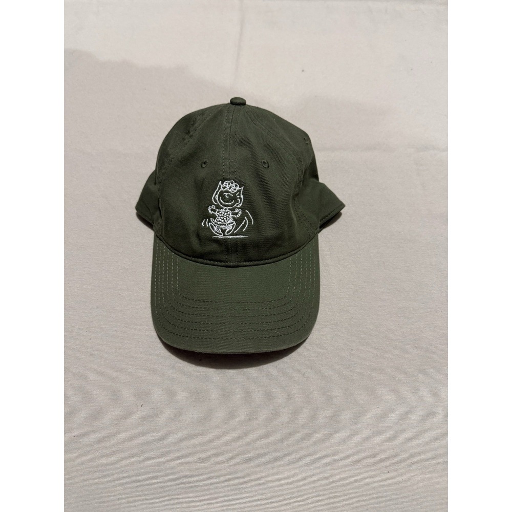 Aerie Charlie Brown Sally Peanuts Olive Green Women's Adjustable‎ Ball Cat Hat
